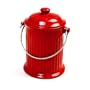 Norpro 1 Gallon Ceramic Compost Keeper, Red