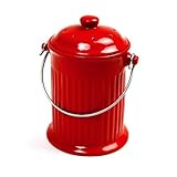 Norpro Red Ceramic Compost Keeper