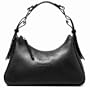 Dooney Bourke Pebble Leather Large Hobo Shoulder Bag Black