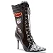 Ellie Shoes Racer (Black/White) Adult Boots Black 6