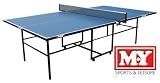 PROFESSIONAL FULL SIZE TOURNAMENT BLUE INDOOR FOLDING TABLE TENNIS TABLE