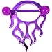 BIOPLAST Purple TRIBAL FLAME Nipple Shield