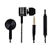 Headphones,Max Caser in-Ear Earphones Stereo Earbuds Headphone with Microphone and Volume Control (Black)