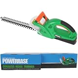 Powerbase 18V Cordless Electric 41cm Hedge Trimmer Cutter + Battery & Charger