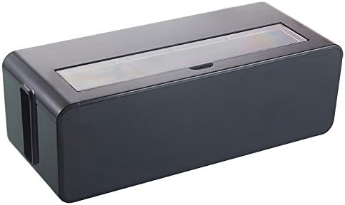 Multifunctional Cable Cord Management Storage Box， Hide All Electric Wires &amp; Power Strips | High Quality Scratch Resistant Organizer to Cover Cords in Style. (black-big)