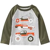 クレイジーエイト Crazy 8/ レース カー ティ ヘザー グレー トップス長袖Tシャツ 3歳【並行輸入】