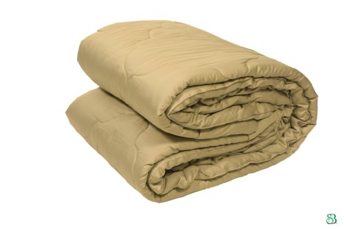 Certified Organic Merino Wool Comforter GOLD in King Size, 100x86'' by Sleep & Beyond®
