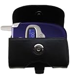 Etui horizontal en cuir avec Clip/Passant ceinture pour Motorola V330