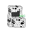 A Set of 4 Universal Fit Animal Print Carpet Floor Mats for Cars / Truck - Cow