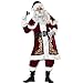 ISEYMI Santa Claus Costume Luxury Suit Halloween Adult uniforms Plus Size L-3XL