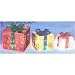 Set of 3 Prismatic Lighted Sculpture Gift Boxes