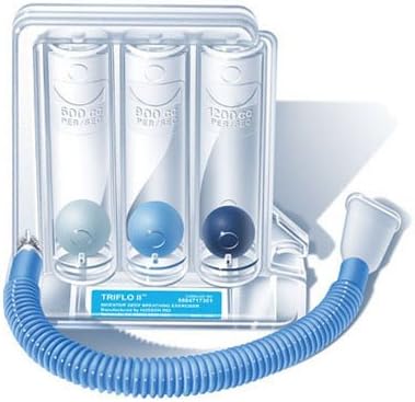 TriFlo II Incentive Deep Breathing Exerciser Spirometer