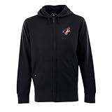 41rTtApqGAL. SL160  Antigua Mens NHL Phoenix Coyotes Signature Hood Long Sleeve Full Zip Fleece, Black, Large