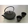 Japanese Cast iron Tea pot Tea set / Mochi Black