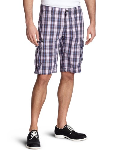MEXX Herren Hose/ Short & Bermuda, kariert H5RE3545, Gr. 34, Grau (21) Preisvergleich