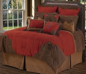 Red Rodeo Comforter Set-super Queen