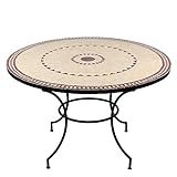 Amazon.de: Scancom Gartentisch, Aluminium Edelholz rund, FSC