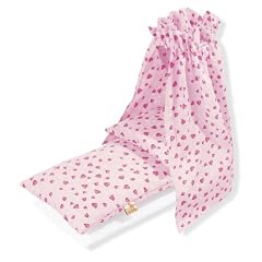 Pinolino 290350-7 - Himmel f�r Puppenwiegen (nur Himmel) "Herzchen rosa"