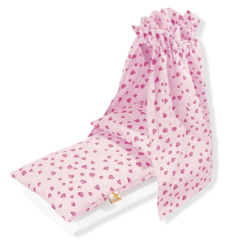 Pinolino 290350-7 - Himmel f&uuml;r Puppenwiegen (nur Himmel) \"Herzchen rosa\" Preisvergleich