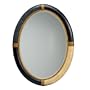 Kichler Lighting 78111 Mirada Beveled Mirror, Aged Black and Ivory Snakeskin Finish with Black and Gold Accents