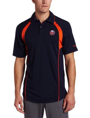 NHL Men's New York Islanders Trainer Polo Shirt (Blue, Large)