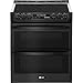 LG LTE4815BM 7.3 Cu. Ft. Matte Black Stainless Double Oven Electric Range