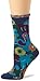 Ozone Women's Flower Camo Socks,Navy,One Size