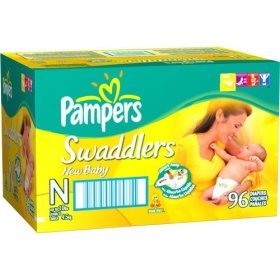 Pampers Swaddlers, Size N, Value Pack, 92 Swaddlers