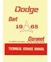 1965 DODGE CORONET DART Shop Service Repair Manual