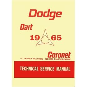 1965 DODGE CORONET DART Shop Service Repair Manual