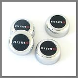 Nissan NISMO Logo Chrome License Plate Screw Covers
