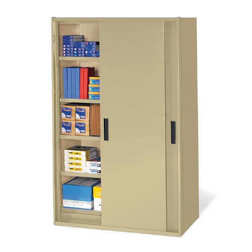 Tennsco 48W x 24D x 78H Jumbo Sliding Door Storage Cabinet