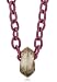 Citrine by the Stones "Balagan" Mauve With Smoky Topaz Fabric Ring Pendant Necklace