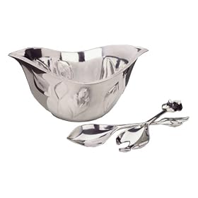 Reed and Barton Arbor Collection Salad Bowl with Servers by Reed & Barton