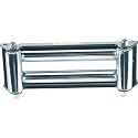 Mile Marker Universal Roller Fairlead Universal Roller Fairlead(Chrome/Black Finish) - Fits 8,000 - 12,000lb Mile Marker, Warn, Ramsey, Superwinch winches