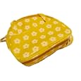 Bright Colored Daisy PVC Girls Purse/Hand Bag - Yellow'
