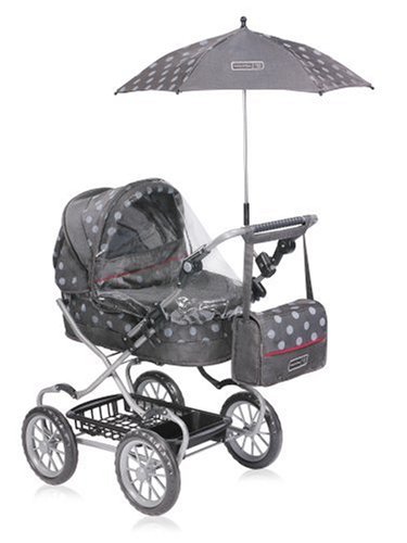 Childrens Toyshop  Toys : Mamas & Papas Graziella Junior Deluxe Pram - Polka Fabric
