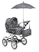 Toys : Mamas & Papas Graziella Junior Deluxe Pram - Polka Fabric