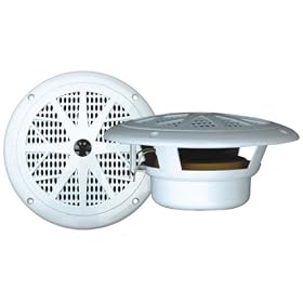 Click here to buy PYLE PLMR61W 120 Watts 6.5-Inch 2 Way White Marine Speakers.