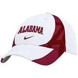 Nike Alabama Crimson Tide White 2008 3-D Players Flex Fit Hat
