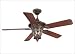 The Acropolis Ceiling Fan - Bark & Gold Finish : Clear Seeded