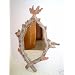 Resin Wall Mirror With Bird Wildlife Twig Motif