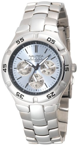 Nautica Men's N10075 Metal Round Multifunction Watch