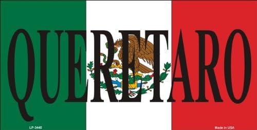Queretaro Mexico Background Metal License Plate Tag Sign