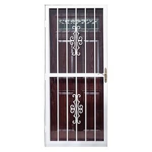First Alert 701FA36X80W Cambridge 36-Inch by 80-Inch Security Storm Door, White