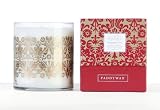 Paddywax Luxe 20-Ounce Poured Glass Candle, Bergamot Oak