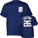 Chris Shelton Detroit Tigers Youth Player Name and Number Navy T-Shirt