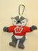 Wisconsin Badgers Team Mascot Plush Key Chain/Backpack Clip NCAA College Athletics Fan Shop Sports Team Merchandise