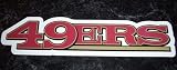 San Francisco 49ers Team Name NFL Car Magnet