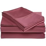 La Rochelle 500-Thread-Count Supima Cotton Sheet Set, Queen, Heather Rose